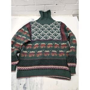 Vintage Mi Ki Turtle Neck Knit Sweater Size Medium